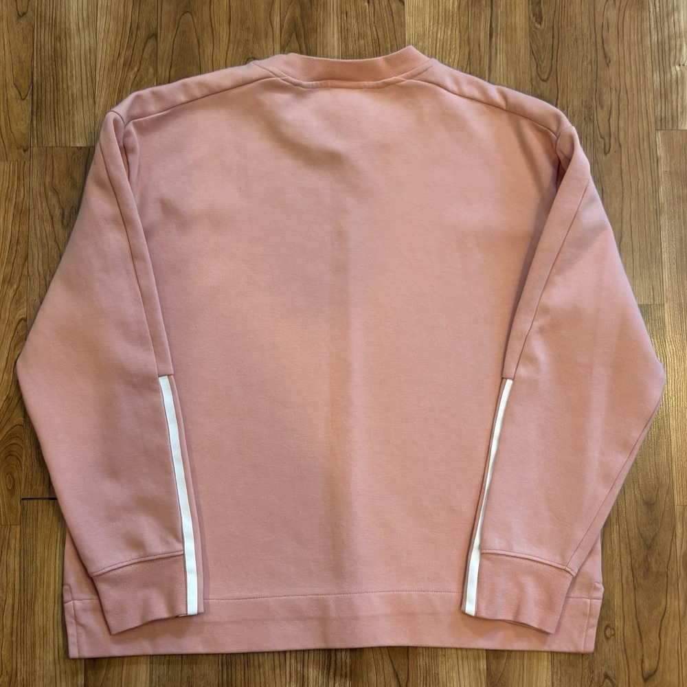 Adidas Women's Peach Crew Neck Long Sleeve Pullover Sweatshirt Women's Medium - Picture 6 of 6